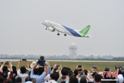 围观c919动态展示 中国航空产业大会上演 天空之舞